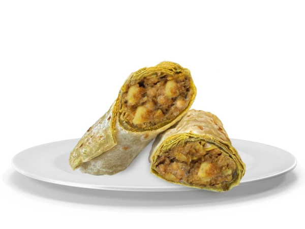 Potato & Channa Wrap